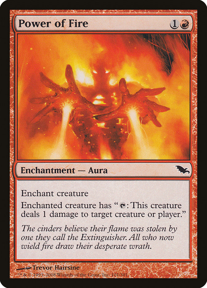 Power of Fire [Shadowmoor] Magic: The Gathering