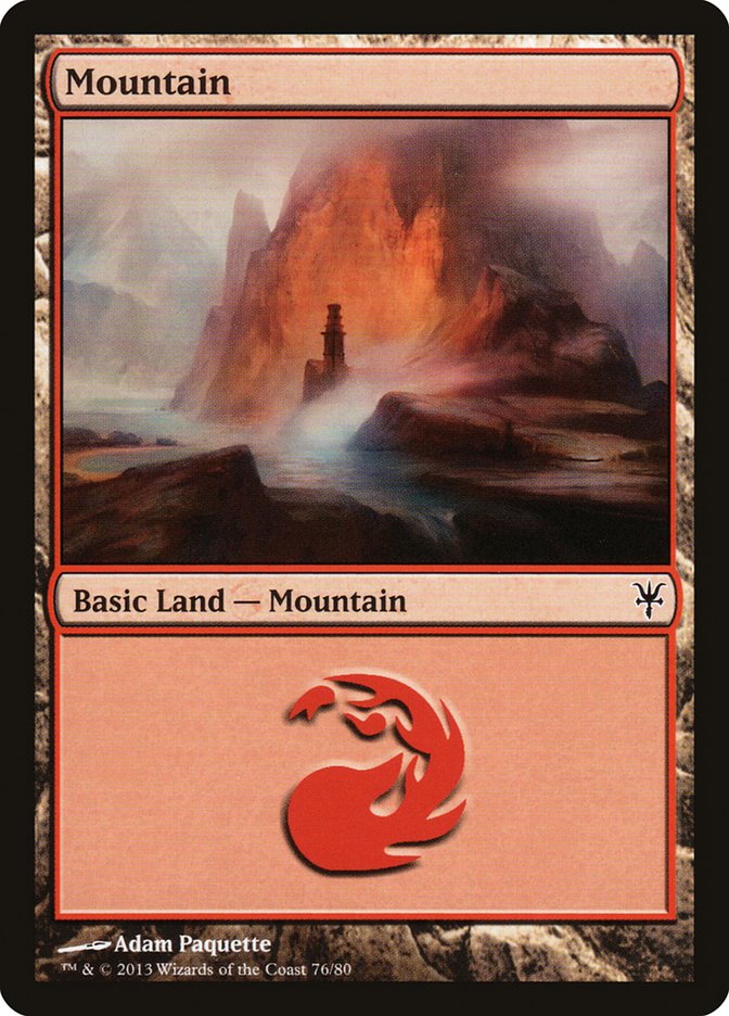 Mountain (76) [Duel Decks: Sorin vs. Tibalt] Magic: The Gathering