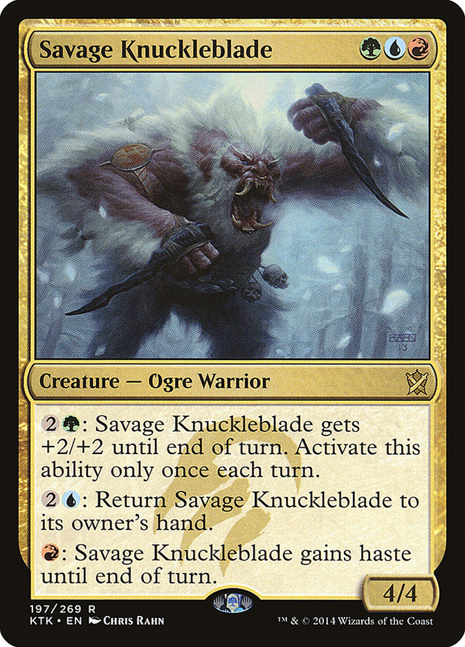 Savage Knuckleblade [Khans of Tarkir] Magic: The Gathering