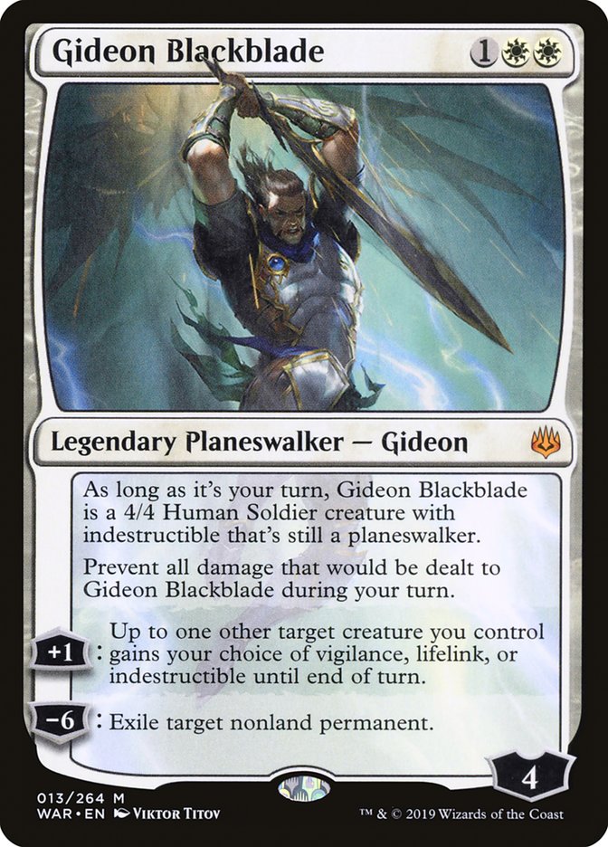 Gideon Blackblade [War of the Spark] Magic: The Gathering