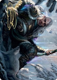 Jorn, God of Winter Art Card (Gold-Stamped Signature) [Kaldheim Art Series] Magic: The Gathering