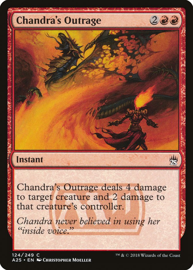 Chandra's Outrage [Masters 25] Magic: The Gathering