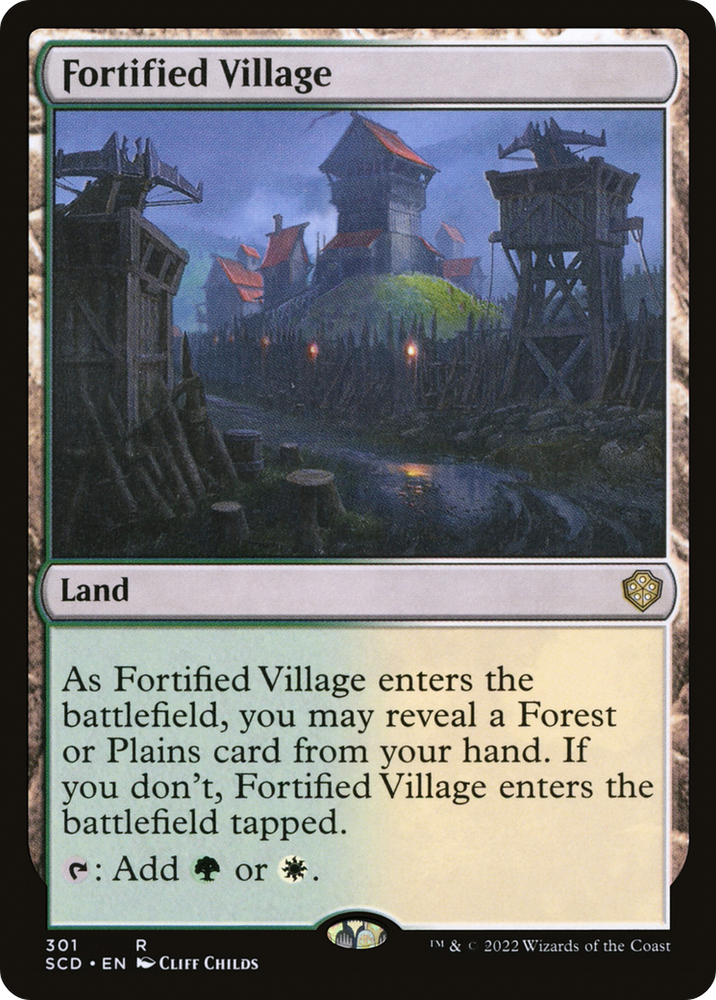 Fortified Village [Starter Commander Decks] Magic: The Gathering