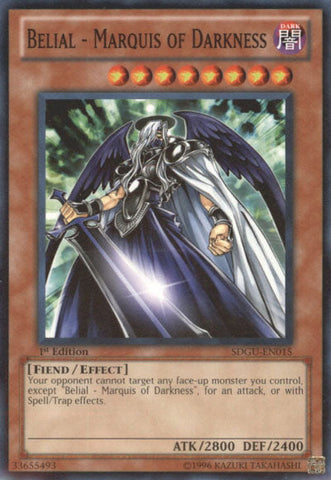 Belial - Marquis of Darkness [SDGU-EN015] Common Yu-Gi-Oh!