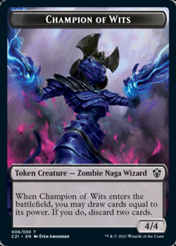 Eldrazi // Champion of Wits Double-Sided Token [Commander 2021 Tokens] Magic: The Gathering