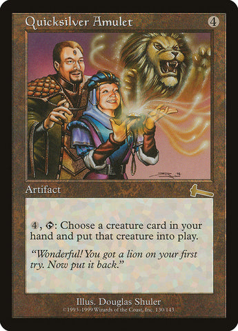 Quicksilver Amulet [Urza's Legacy] Magic: The Gathering