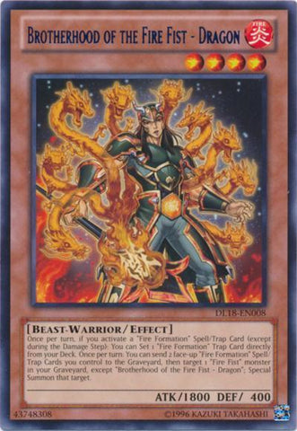 Brotherhood of the Fire Fist - Dragon (Purple) [DL18-EN008] Rare Yu-Gi-Oh!