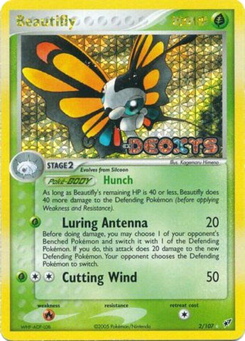 Beautifly (2/107) (Stamped) [EX: Deoxys] Pokémon