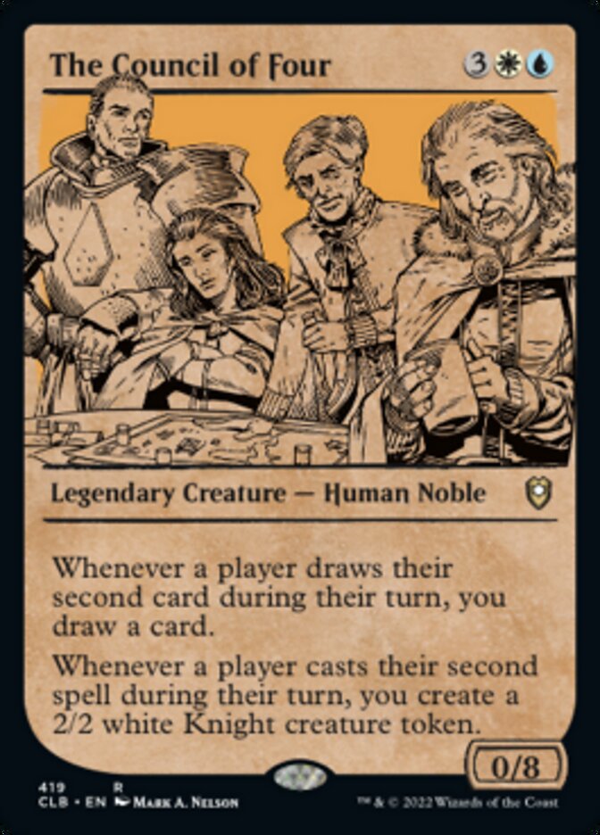 The Council of Four (Showcase) [Commander Legends: Battle for Baldur's Gate] Magic: The Gathering