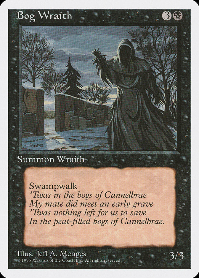 Bog Wraith [Fourth Edition] Magic: The Gathering