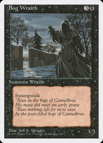 Bog Wraith [Fourth Edition] Magic: The Gathering
