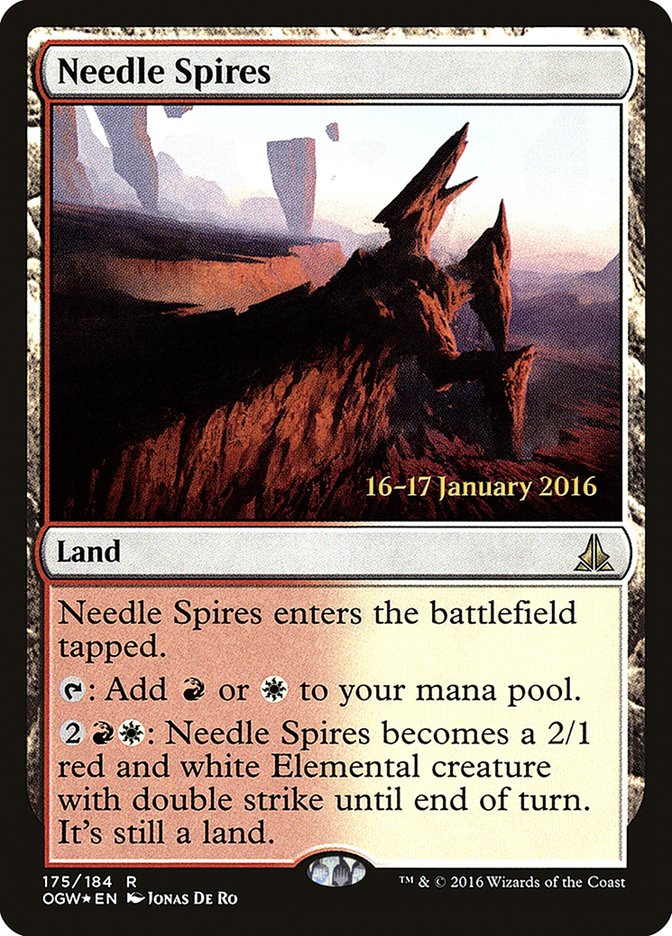 Needle Spires [Oath of the Gatewatch Prerelease Promos] Magic: The Gathering