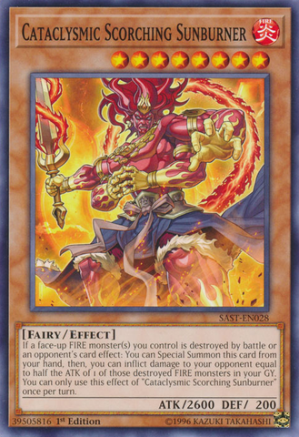 Cataclysmic Scorching Sunburner [SAST-EN028] Common Yu-Gi-Oh!