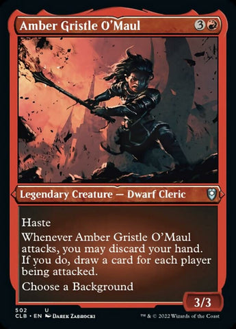 Amber Gristle O'Maul (Foil Etched) [Commander Legends: Battle for Baldur's Gate] Magic: The Gathering