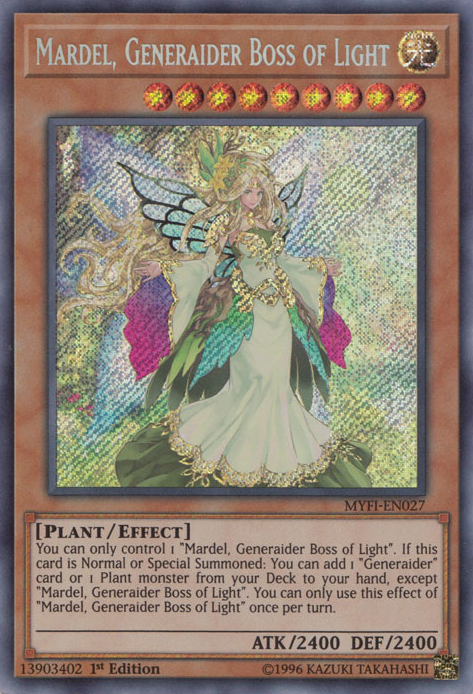 Mardel, Generaider Boss of Light [MYFI-EN027] Secret Rare Yu-Gi-Oh!