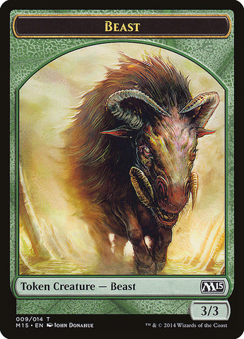 Beast Token (009/014) [Magic 2015 Tokens] Magic: The Gathering