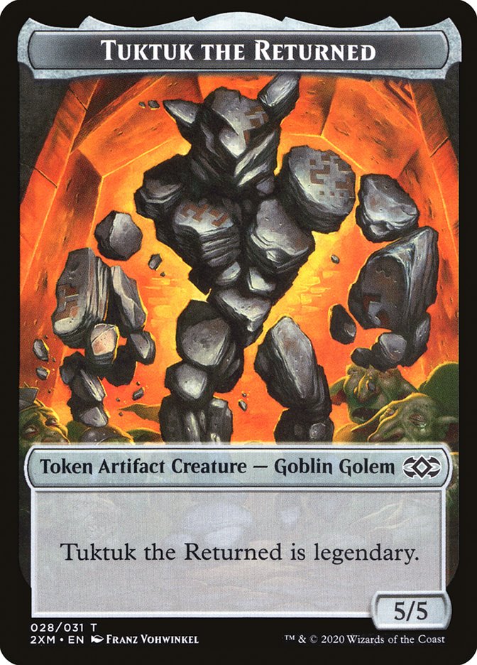Tuktuk the Returned Token [Double Masters Tokens] Magic: The Gathering