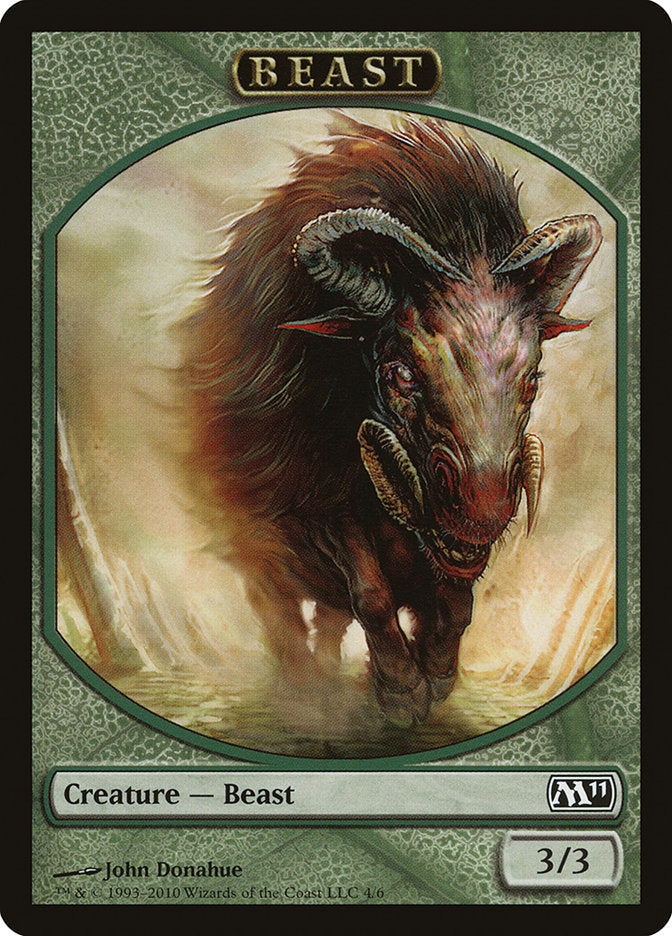 Beast Token [Magic 2011 Tokens] Magic: The Gathering