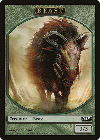 Beast Token [Magic 2011 Tokens] Magic: The Gathering