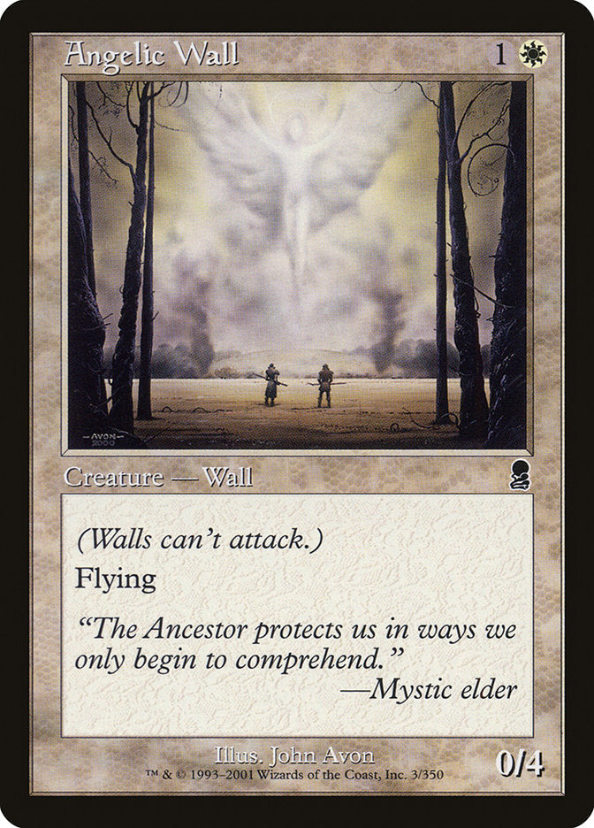 Angelic Wall [Odyssey] Magic: The Gathering