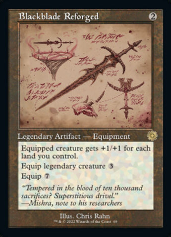 Blackblade Reforged (Retro Schematic) [The Brothers' War Retro Artifacts] Magic: The Gathering