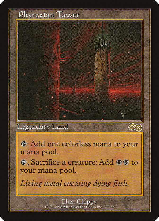 Phyrexian Tower [Urza's Saga] Magic: The Gathering
