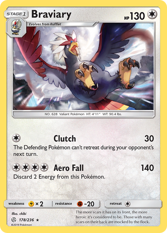 Braviary (178/236) [Sun & Moon: Cosmic Eclipse] Pokémon
