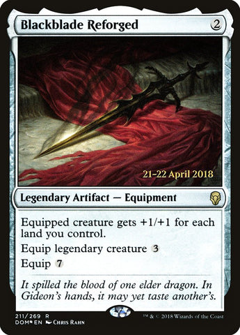 Blackblade Reforged [Dominaria Prerelease Promos] Magic: The Gathering