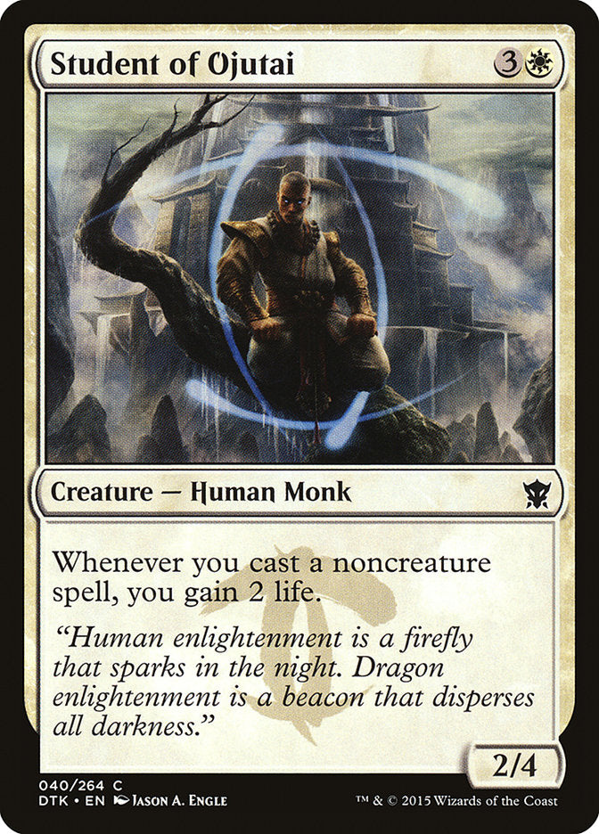Student of Ojutai [Dragons of Tarkir] Magic: The Gathering
