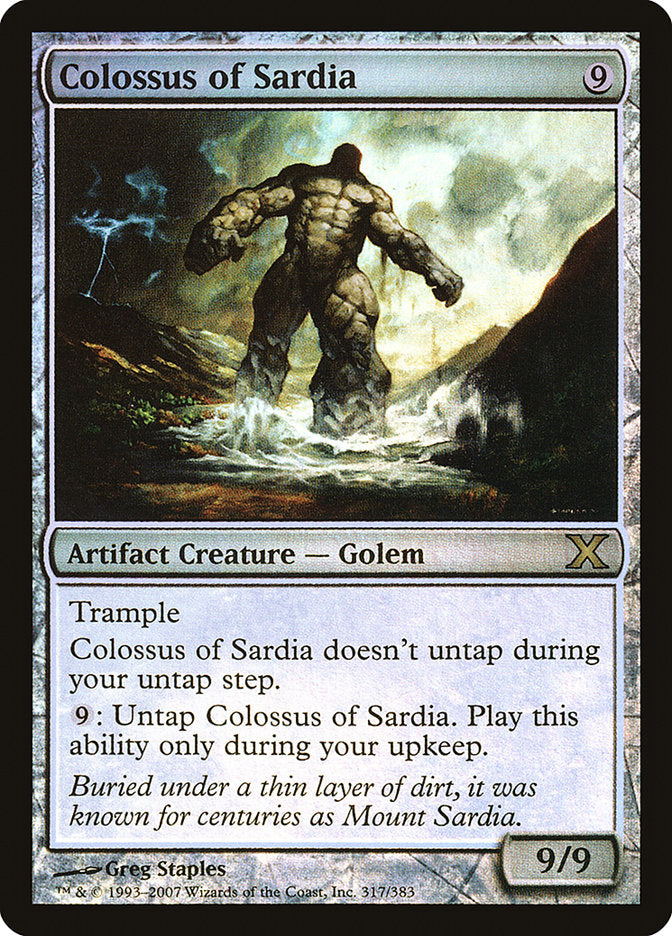Colossus of Sardia (Premium Foil) [Tenth Edition] Magic: The Gathering