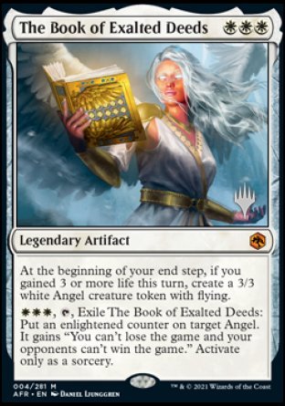 The Book of Exalted Deeds (Promo Pack) [Dungeons & Dragons: Adventures in the Forgotten Realms Promos] Magic: The Gathering