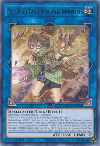 Aussa the Earth Charmer, Immovable [IGAS-EN048] Rare Yu-Gi-Oh!