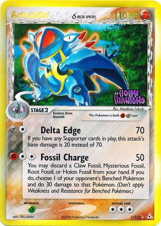 Armaldo (1/110) (Delta Species) (Stamped) [EX: Holon Phantoms] Pokémon