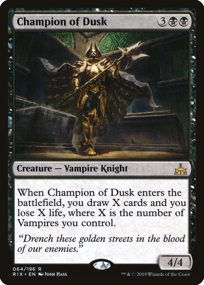 Champion of Dusk [Rivals of Ixalan] Magic: The Gathering