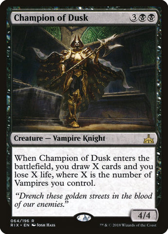 Champion of Dusk [Rivals of Ixalan] Magic: The Gathering