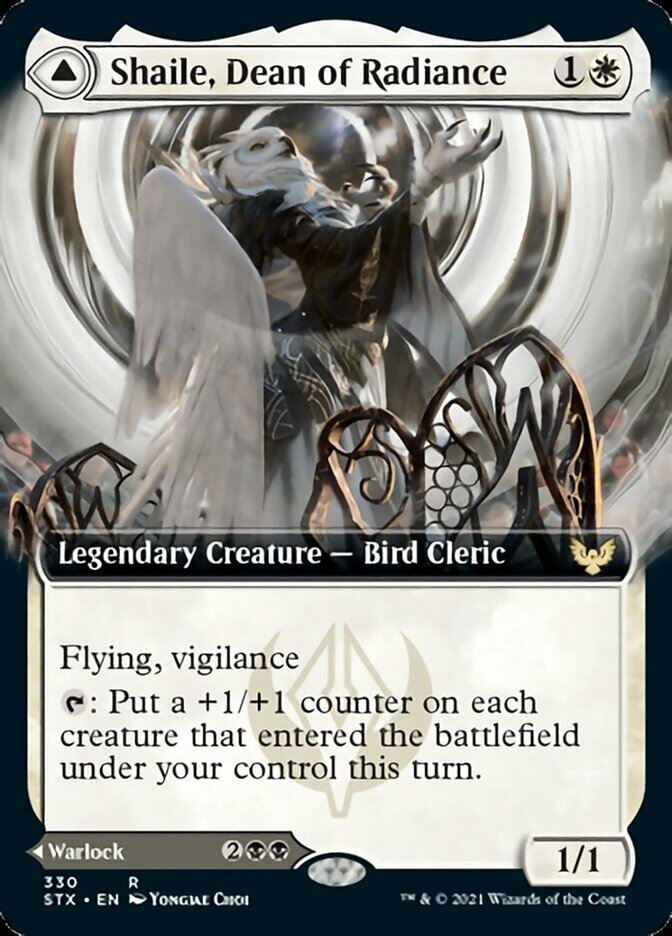 Shaile, Dean of Radiance // Embrose, Dean of Shadow (Extended Art) [Strixhaven: School of Mages] Magic: The Gathering