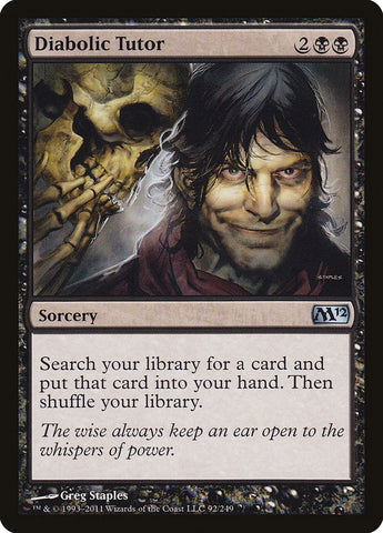 Diabolic Tutor [Magic 2012] Magic: The Gathering