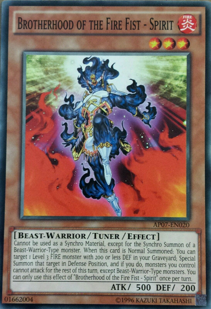 Brotherhood of the Fire Fist - Spirit [AP07-EN020] Common Yu-Gi-Oh!
