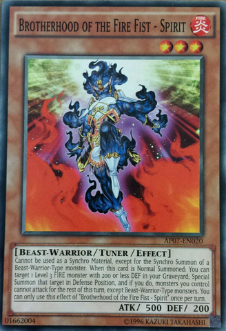 Brotherhood of the Fire Fist - Spirit [AP07-EN020] Common Yu-Gi-Oh!