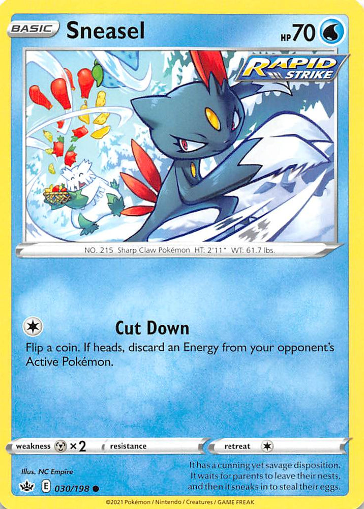 Sneasel (030/198) [Sword & Shield: Chilling Reign] Pokémon