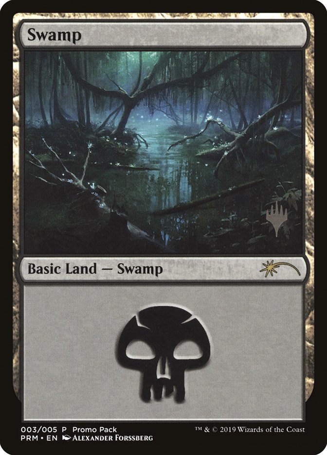 Swamp (3) [Core Set 2020 Promo Pack] Magic: The Gathering