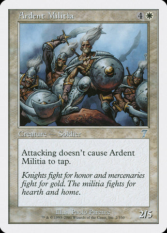 Ardent Militia [Seventh Edition] Magic: The Gathering