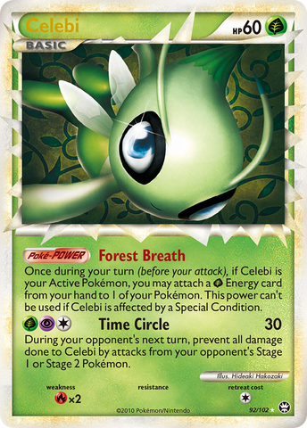 Celebi (92/102) [HeartGold & SoulSilver: Triumphant] Pokémon