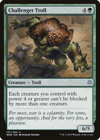 Challenger Troll [War of the Spark] Magic: The Gathering