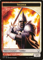 Soldier // Goblin Double-Sided Token [Guilds of Ravnica Guild Kit Tokens] Magic: The Gathering