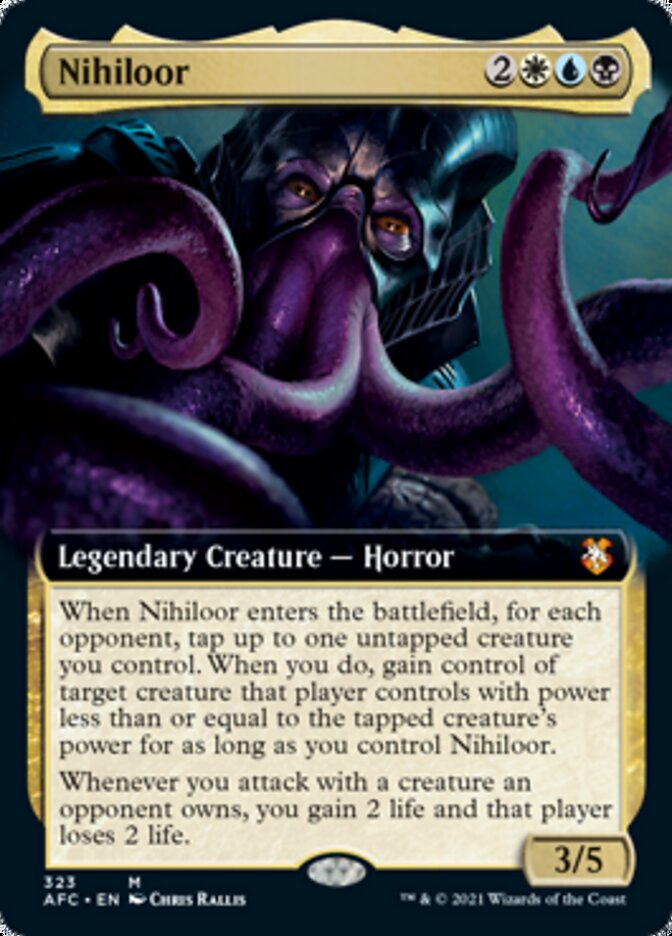 Nihiloor (Extended Art) [Dungeons & Dragons: Adventures in the Forgotten Realms Commander] Magic: The Gathering
