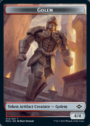Food (18) // Golem Double-Sided Token [Modern Horizons 2 Tokens] Magic: The Gathering