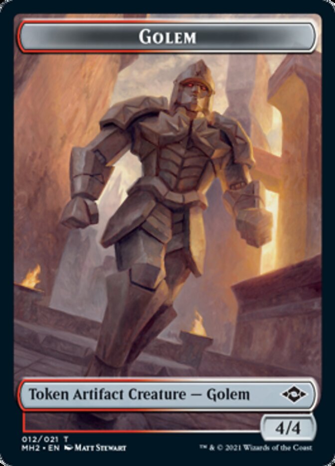Clue (15) // Golem Double-Sided Token [Modern Horizons 2 Tokens] Magic: The Gathering