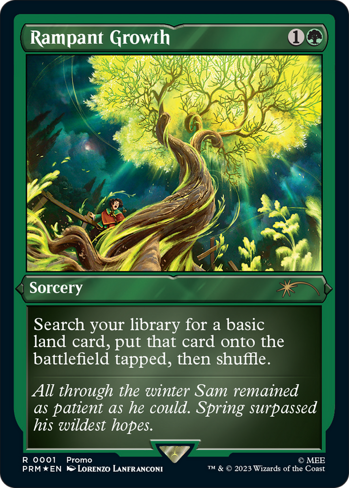 Rampant Growth (Foil Etched) [Wizards Play Network 2023] Magic: The Gathering