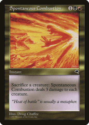 Spontaneous Combustion [Tempest] Magic: The Gathering